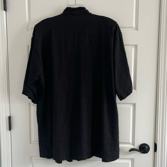 Vintage Koco Collection African Tribal Linen Open Front Longline Duster XL/XXL - Picture 7 of 14